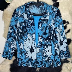 Ming Wang 2-pc Zip-up / Sleeveless set